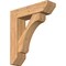 Ekena Millwork Legacy Slat Smooth Bracket w/ Offset Brace, Western Red Cedar, 7 1/2"W x 28"D x 32"H BKT0806X28X32LEC06SWR - alternate 1